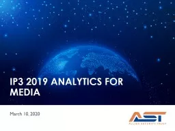 IP3 2019 Analytics for media
