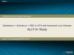 Daclatasvir  + Sofosbuvir + RBV in GT3
