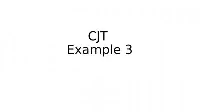 CJT  Example 3 Clinical judgement test