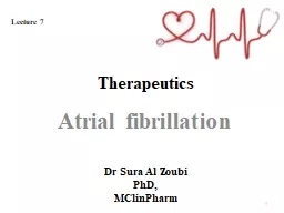 Therapeutics  Atrial fibrillation