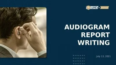 AUDIOGRAM REPORT WRITING