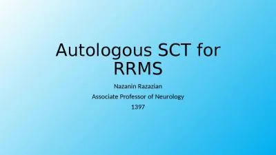 Autologous SCT for RRMS Nazanin