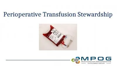 Perioperative Transfusion