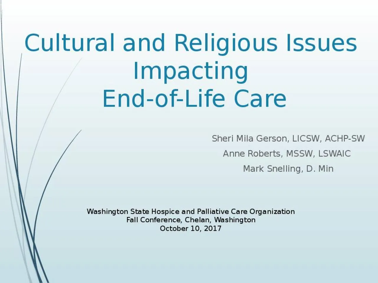 PPT-Cultural and Religious Issues