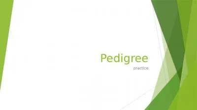 Pedigree practice The pedigree below tracks the presence of attached earlobes through