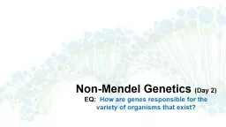 PPT-Non-Mendel Genetics (Day 2)