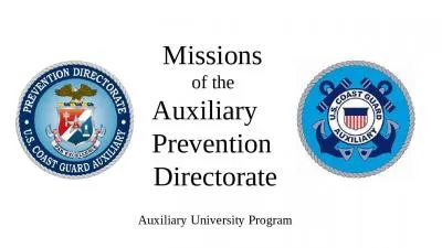 Missions   of the  Auxiliary    Prevention  Directorate