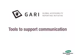 Tools to support communication