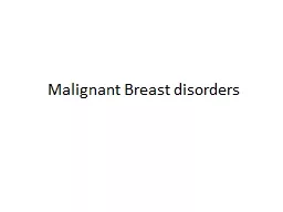 Malignant Breast disorders