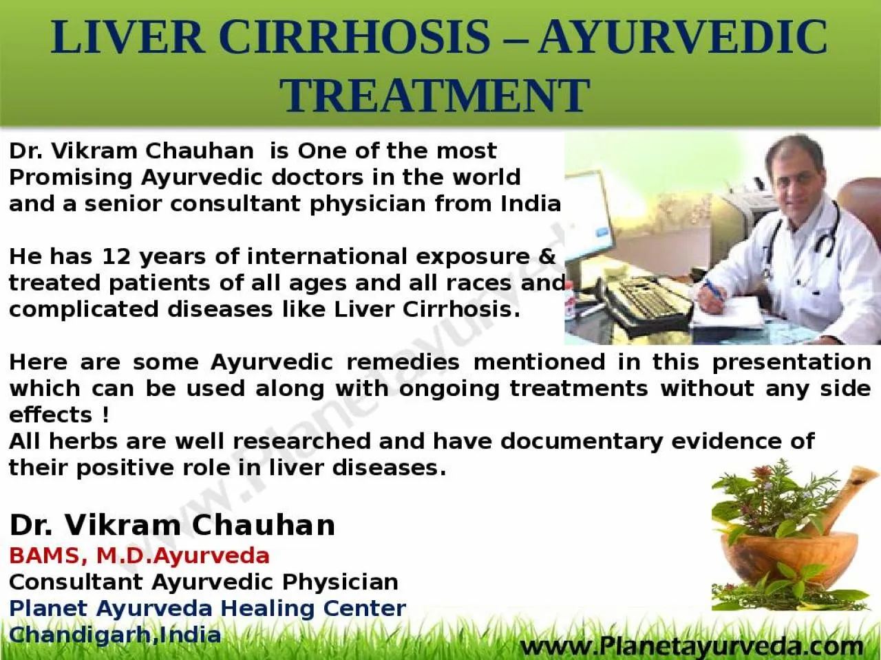 PPT-LIVER CIRRHOSIS – AYURVEDIC