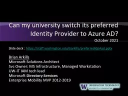 Can my university switch its preferred Identity Provider to Azure AD?