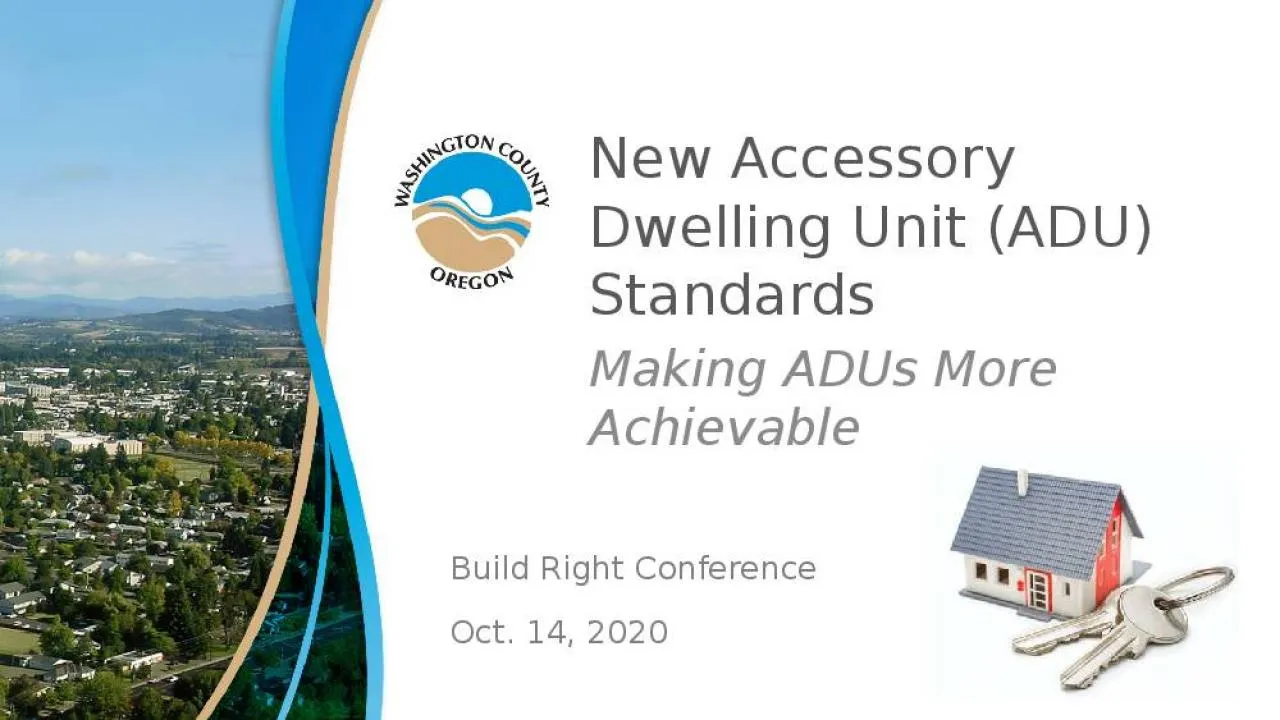 PPT-New Accessory Dwelling Unit (ADU) Standards