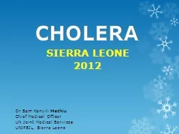 CHOLERA SIERRA LEONE 2012