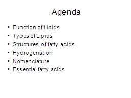 Function of Lipids Types of Lipids