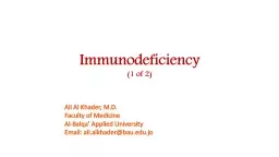 Immunodeficiency (1 of 2)