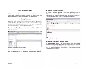EndNote automatically creates and formats both footnotes and bibliogra