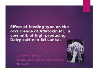 Effect of feeding type on the occurrence of