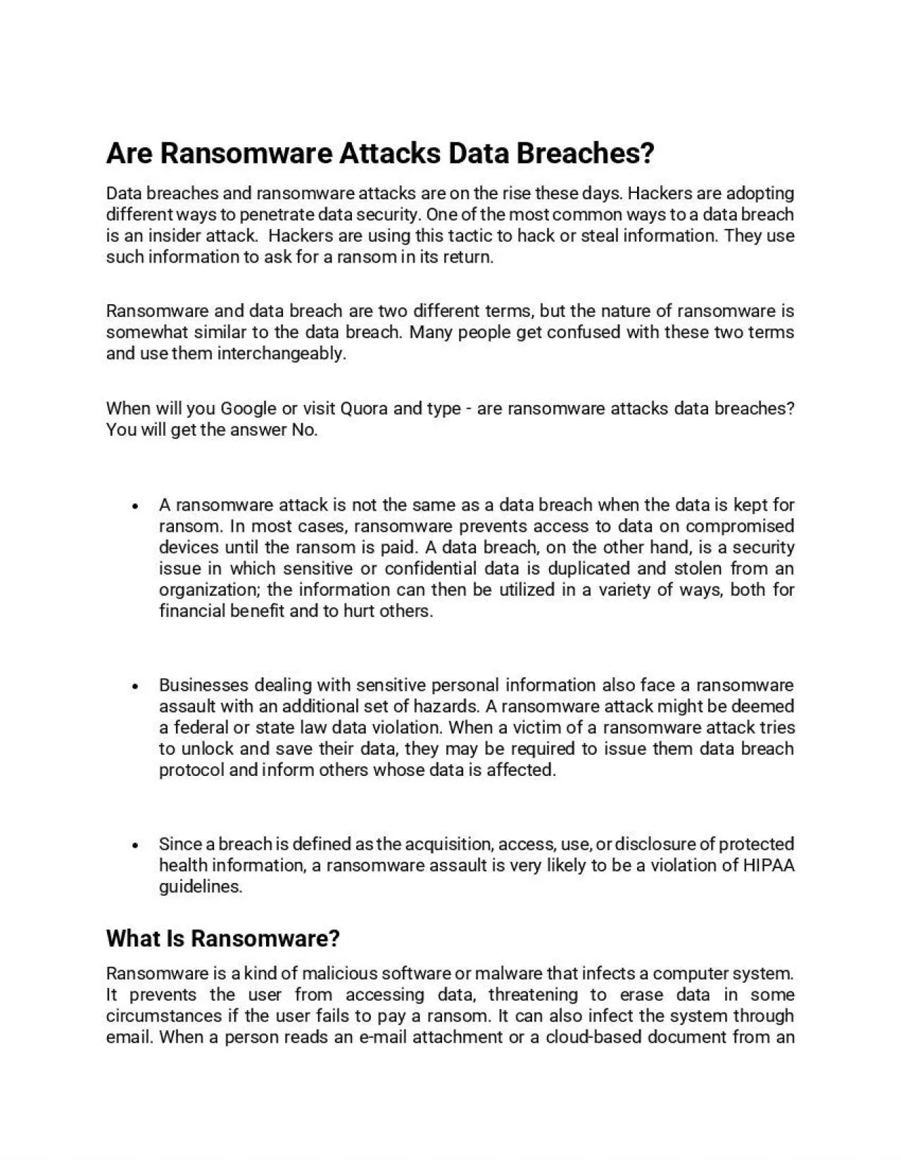 PDF-Are Ransomware Attacks Data Breaches?