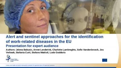 Alert and sentinel approaches for the identification of work-related diseases in the EU