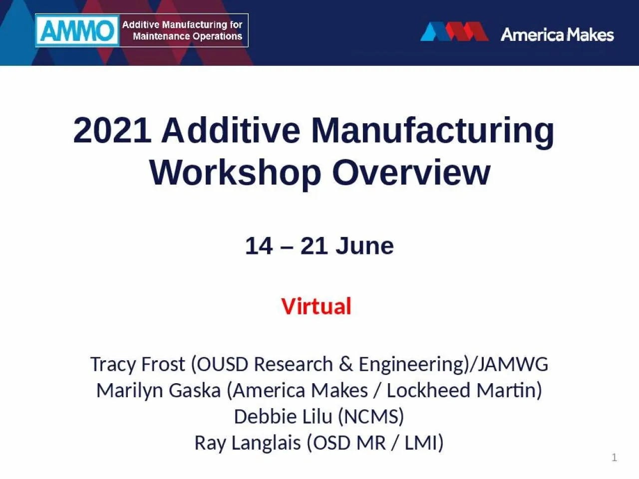 PPT-2021 Additive Manufacturing