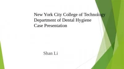 Shan Li New York City College of Technology