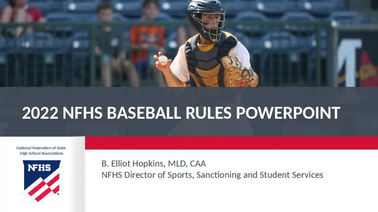 PPT-2022 NFHS Baseball Rules