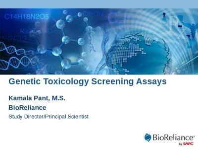 Genetic Toxicology Screening Assays