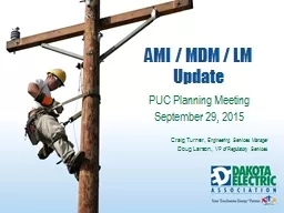 AMI / MDM / LM Update PUC Planning Meeting