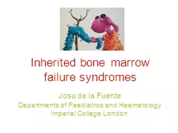 Inherited bone marrow failure syndromes