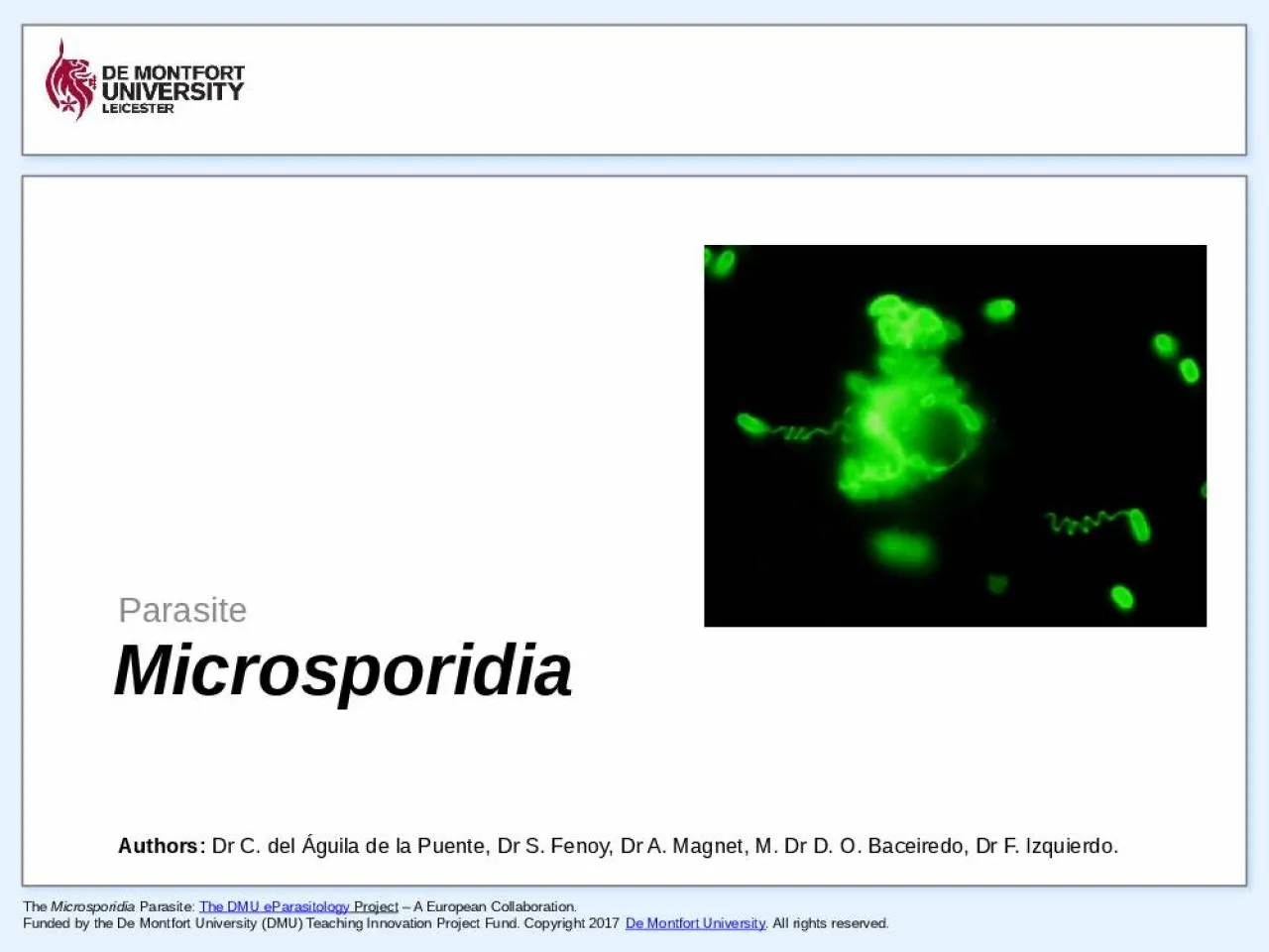 PPT-Parasite Authors: Dr C