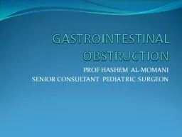 GASTROINTESTINAL OBSTRUCTION