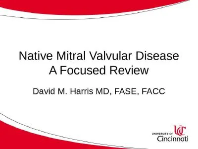 Native Mitral  Valvular  Disease