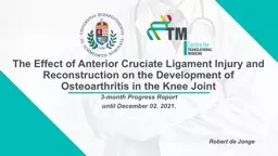 The Effect of Anterior Cruciate Ligament Injury and Reconstruction on the Development