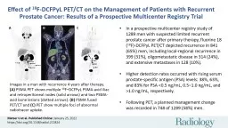 PPT-Effect of 18 F-DCFPyL PET/CT on the Management of Patients with Recurrent Prostate Cancer: