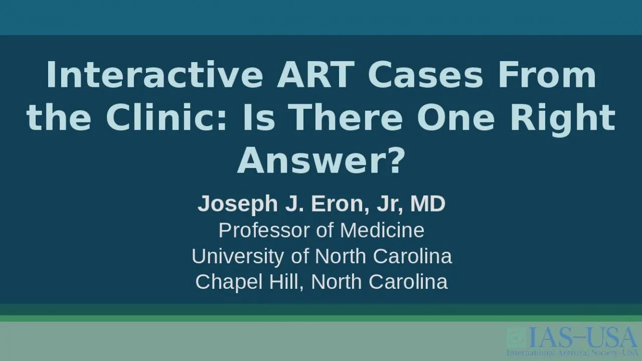 PPT-Interactive ART Cases From the Clinic: Is There One Right Answer?