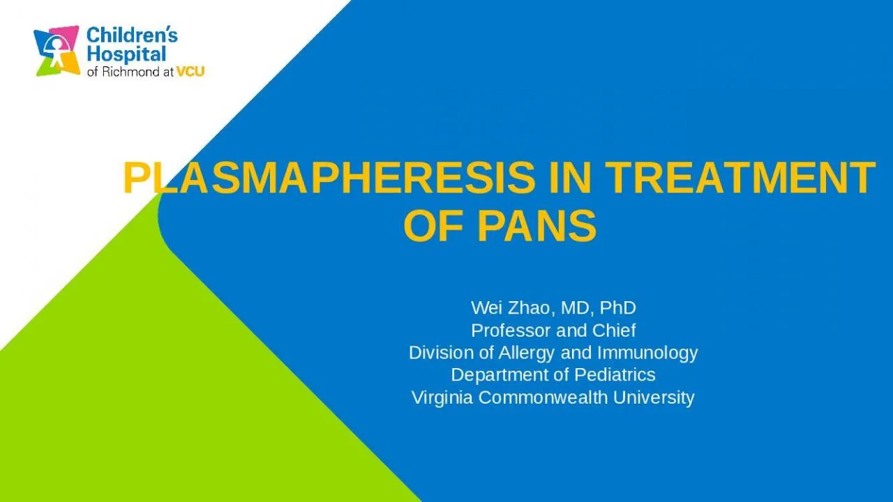 PPT-Wei Zhao, MD, PhD Professor and Chief