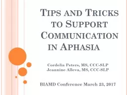 Tips and Tricks  to Support Communication