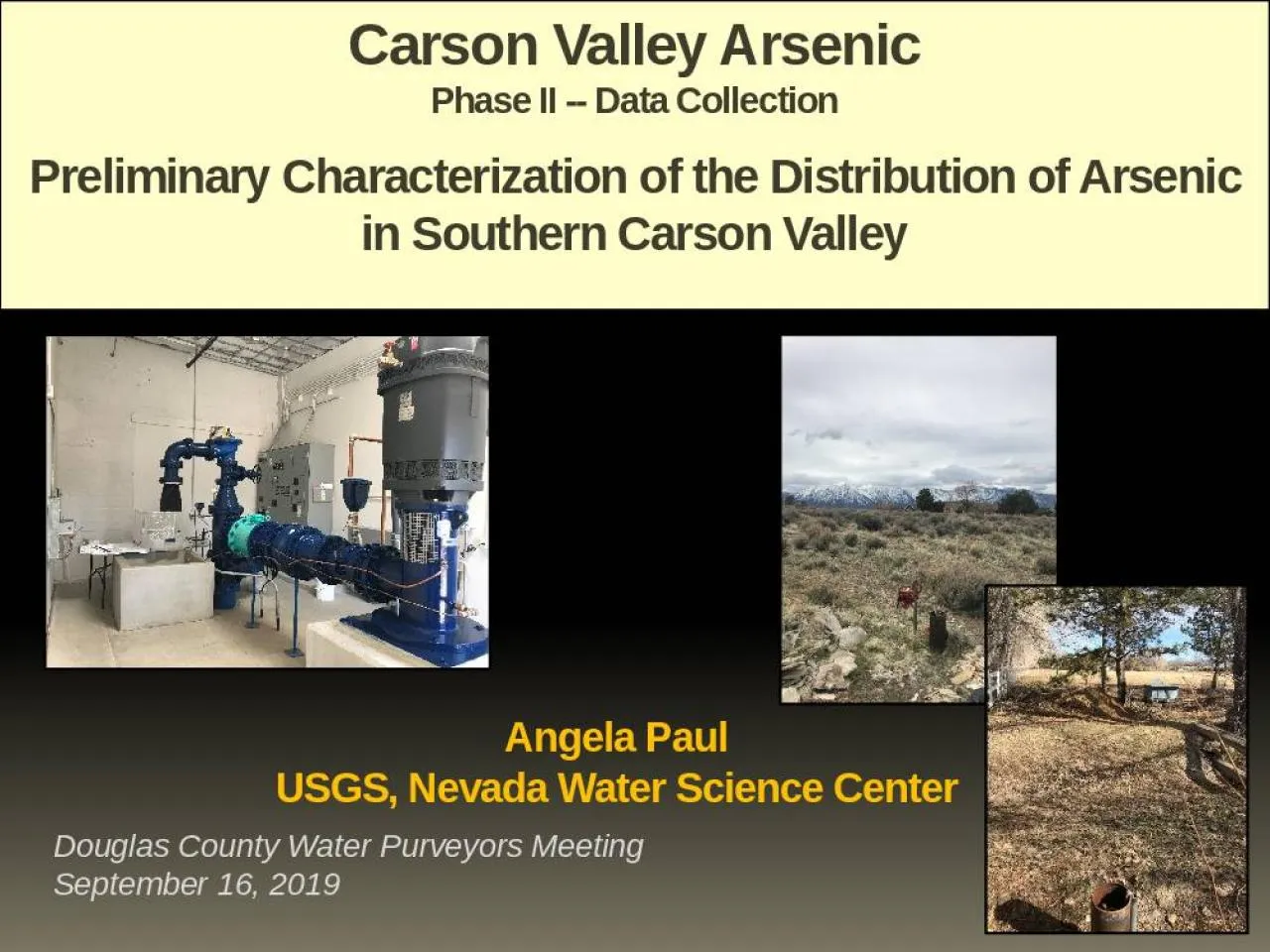 PPT-Carson Valley Arsenic Phase II -- Data Collection