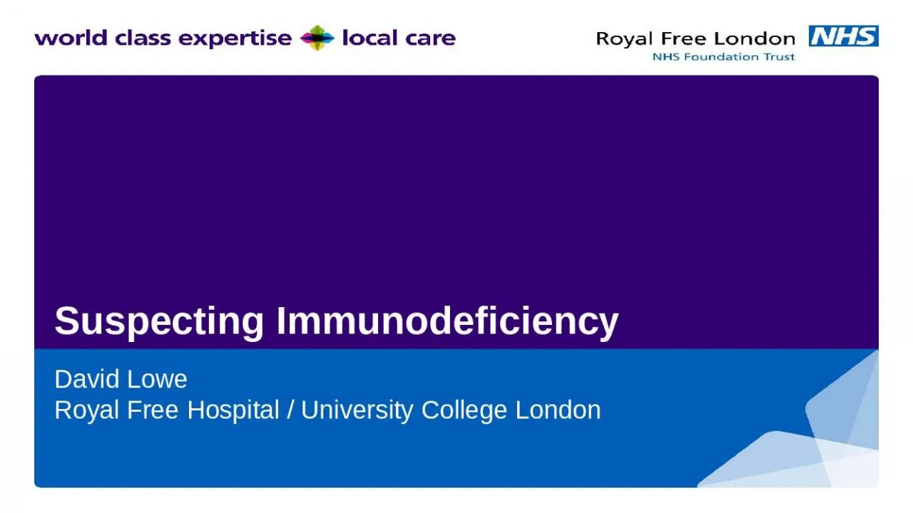 PPT-Suspecting Immunodeficiency