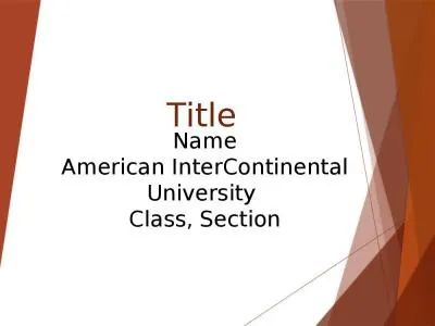 Title Name American InterContinental University