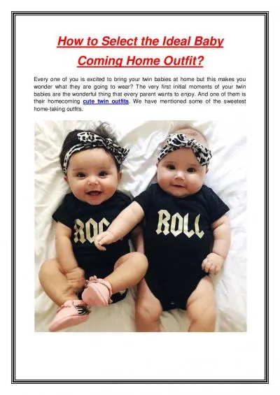 How to Select the Ideal Baby Coming Home Outfit?