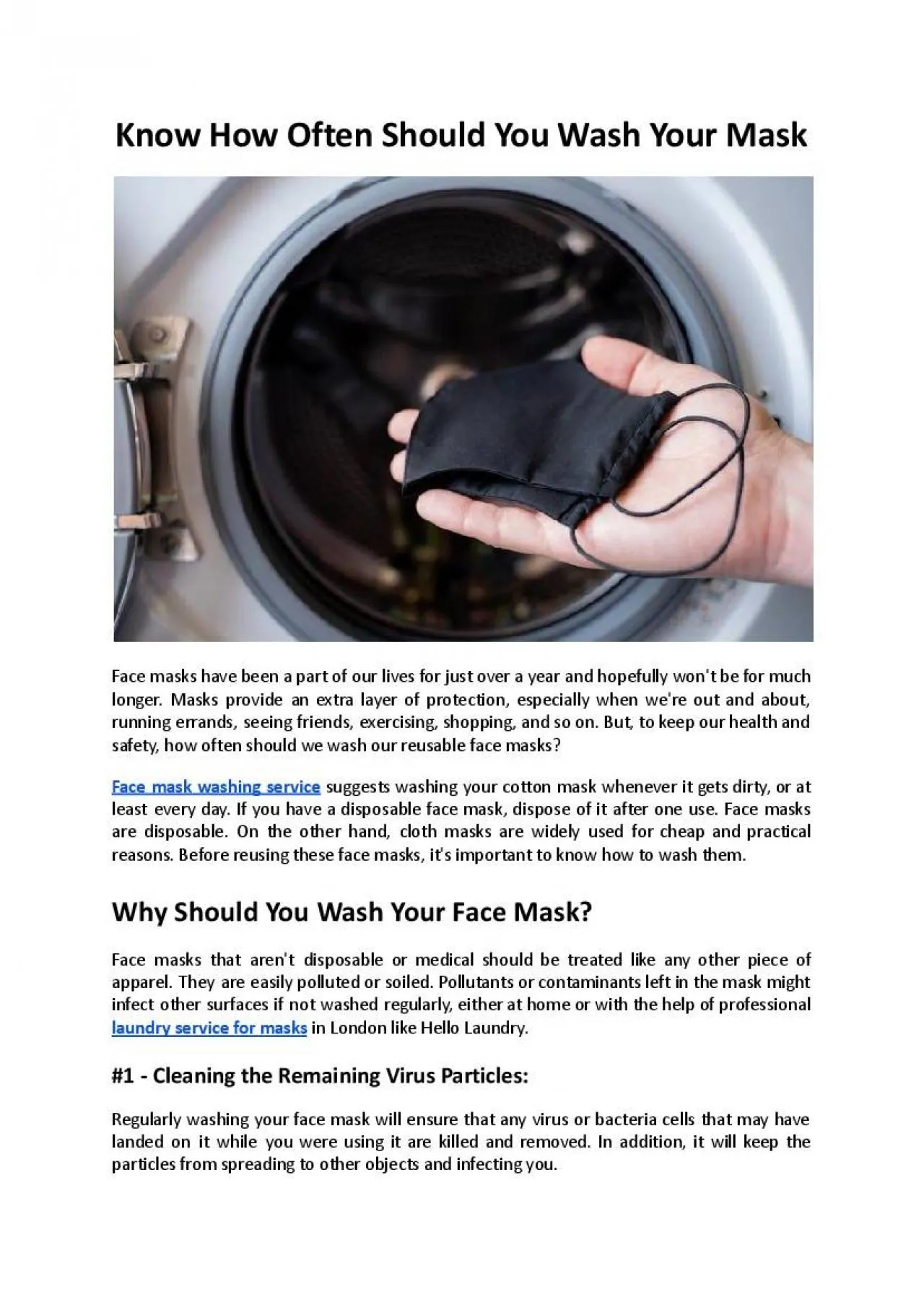 PDF-Know How Often Should You Wash Your Mask - Hello Laundry