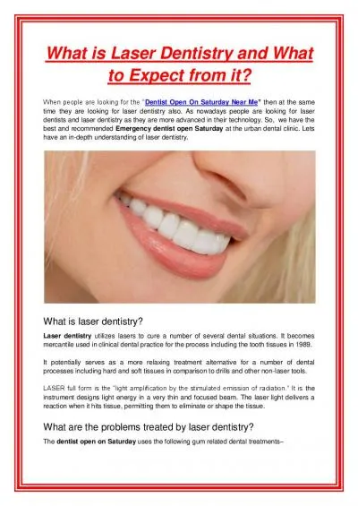 What is Laser Dentistry and What to Expect from it?