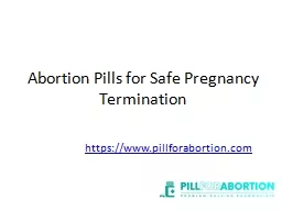 Abortion Pills for Safe Pregnancy Termination