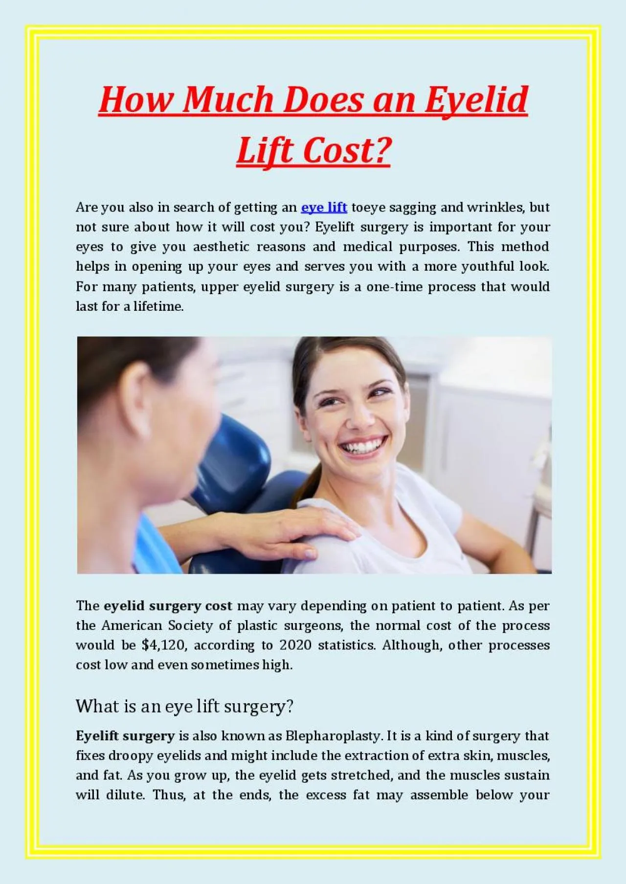 PDF-How Much Does an Eyelid Lift Cost?