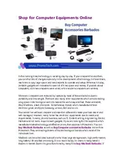 Shop for Computer Equipments Online