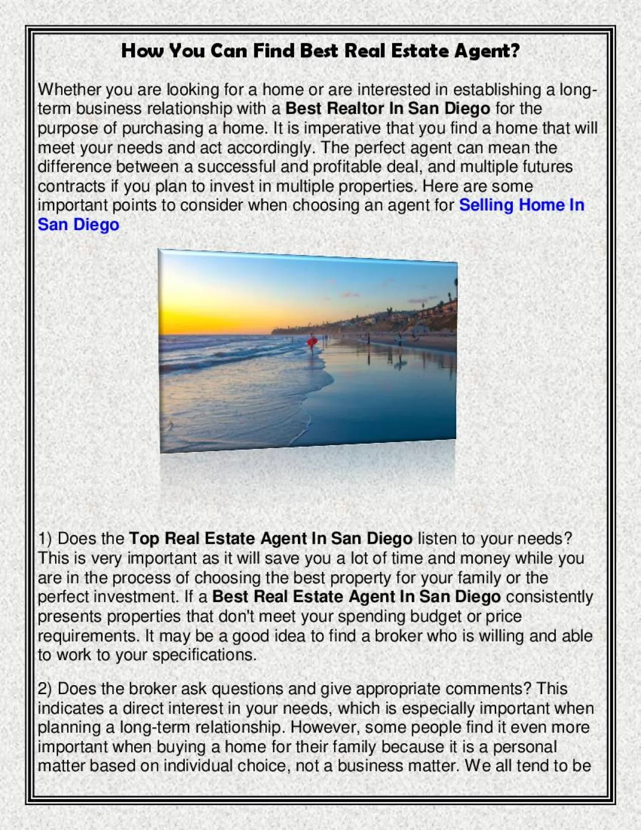 PDF-How You Can Find Best Real Estate Agent?