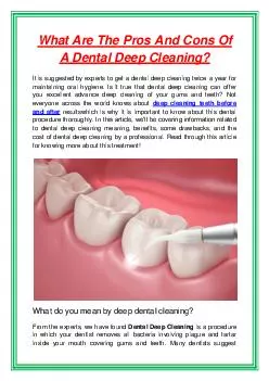 What Are The Pros And Cons Of A Dental Deep Cleaning?