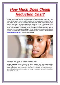 How Much Does Cheek Reduction Cost?