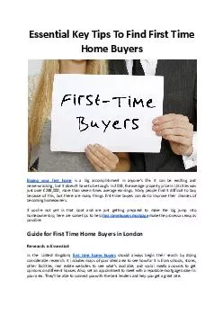 Essential Key Tips To Find First Time Home Buyers - Mountview FS